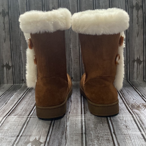 SO Chestnut Faux Fur Women's Boots Size 9.5 - Picture 7 of 11